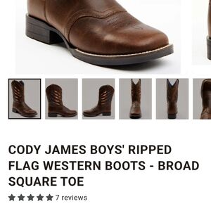 Cody James Boys' Brown Western Boots